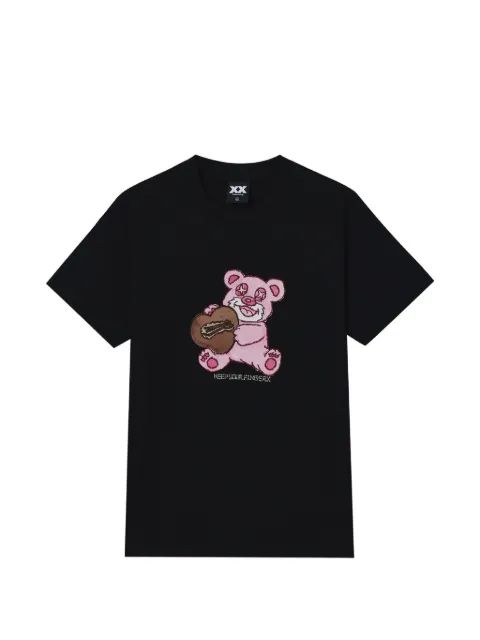 FINGERCROXX crew-neck T-shirt Black FFXTEW01396X