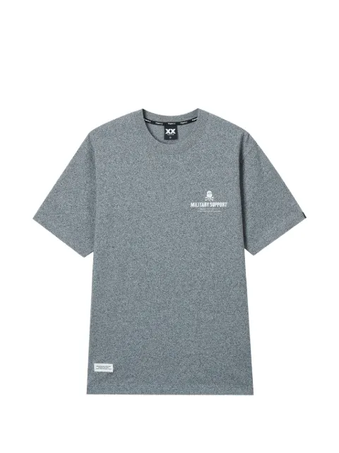 FINGERCROXX slogan-print T-shirt Grey FFXTEM01325X