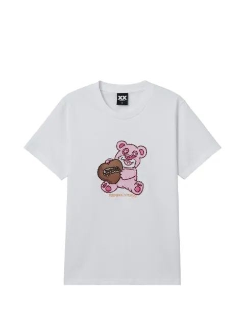 FINGERCROXX crew-neck T-shirt White FFXTEW01396X