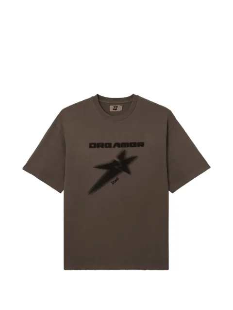 izzue graphic-print T-shirt Brown IZXTEM00441X