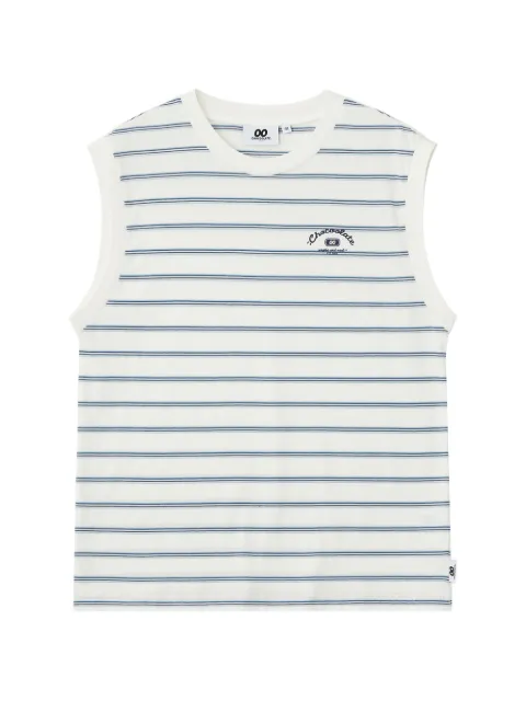 CHOCOOLATE striped sleeveless top Neutrals B1XVTW01114X