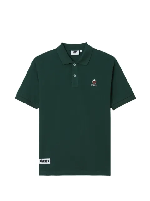 CHOCOOLATE embroidered polo shirt Green B1XPOM00777X