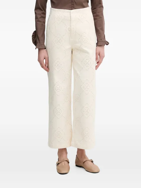 DKNY high-waisted trousers Neutrals DJ6P3135