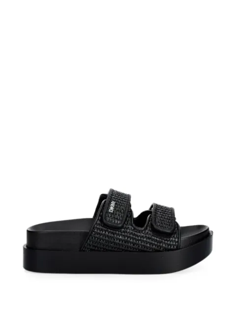 DKNY Piper touch-strap woven slides Black K2691150