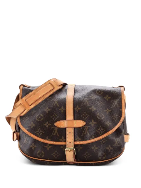 Louis Vuitton Pre-Owned Saumur Handbag Monogram Canvas 30 crossbody bag Brown 85GP932C2W02FF5B