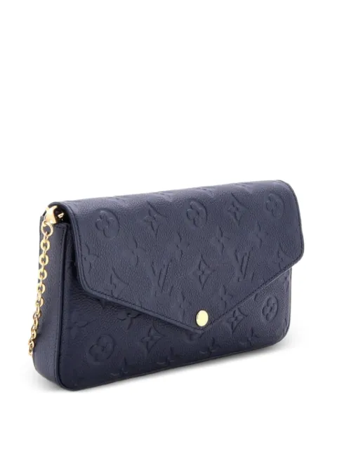 Louis Vuitton Pre-Owned Felicie Pochette Monogram Empreinte Leather crossbody bag Blue 503MFXP3EXKDQ3XP