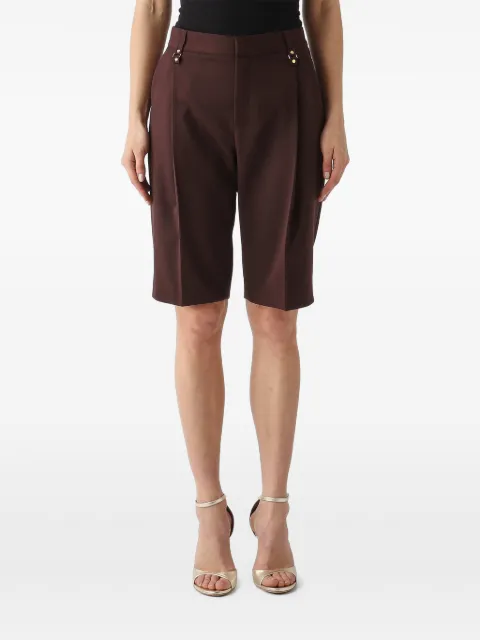 Elisabetta Franchi cool wool Bermuda shorts Brown PA18162E2