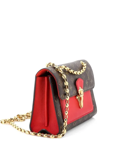 Louis Vuitton Pre-Owned Victoire Handbag Monogram Canvas and Leather shoulder bag Brown X6DFV9Y98SNQAJHR