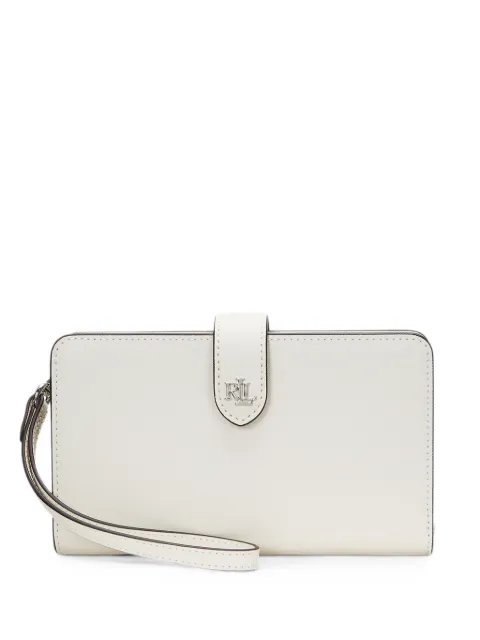Lauren Ralph Lauren logo-plaque wristlet wallet White 432916514