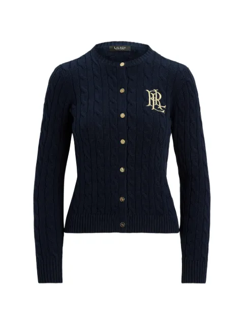 Lauren Ralph Lauren cable-knit buttoned cardigan Blue 200954917