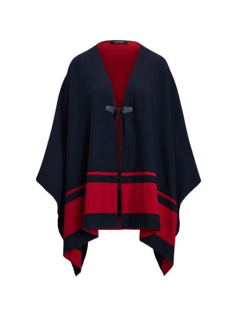 Lauren Ralph Lauren toggle striped cape Blue 200957460001