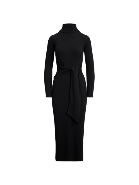 Lauren Ralph Lauren tie-waist midi dress Black 200980028002