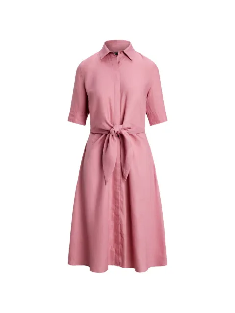 Lauren Ralph Lauren linen midi shirt dress Pink 200978757