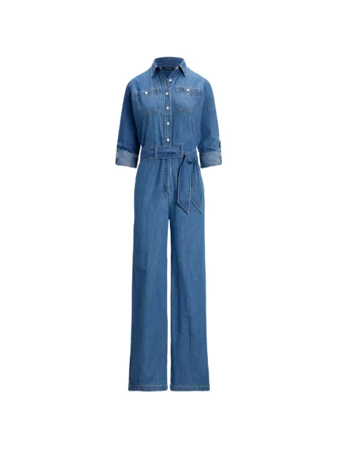 Lauren Ralph Lauren belted denim jumpsuit Blue 200971998