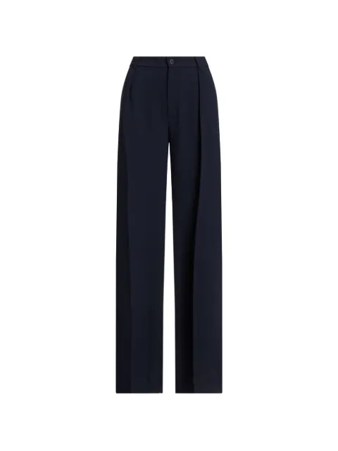 Lauren Ralph Lauren Georgette pleated wide-leg trousers Blue 200P03582002