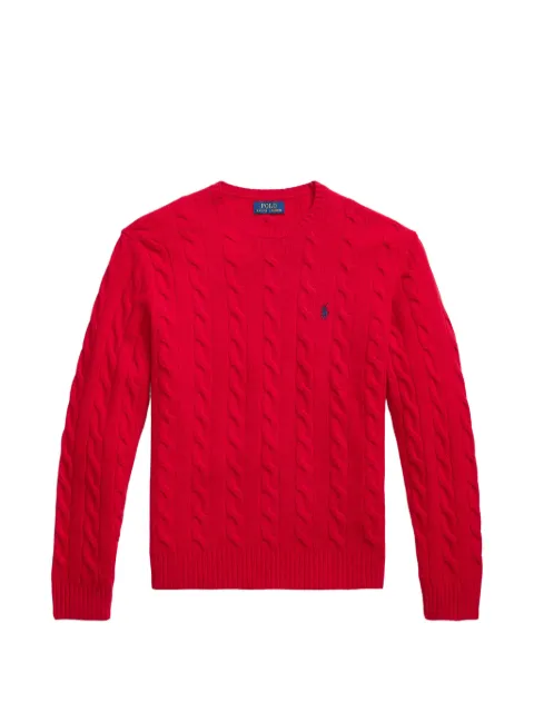 Polo Ralph Lauren cable-knit crew-neck sweater Red 710892478009