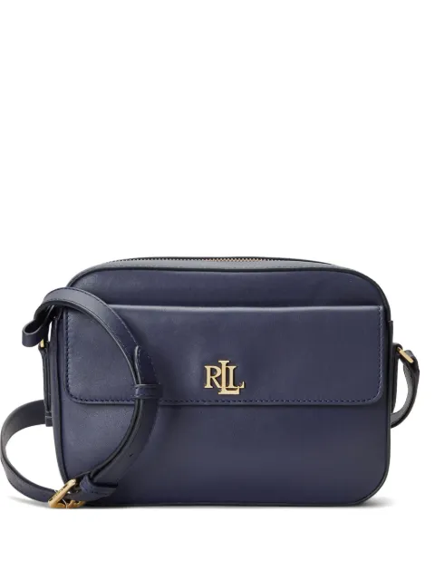 Lauren Ralph Lauren logo-plaque satchel bag Blue 431926645006