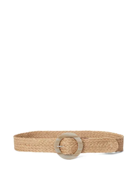 Lauren Ralph Lauren round-buckle woven belt Neutrals 412961651