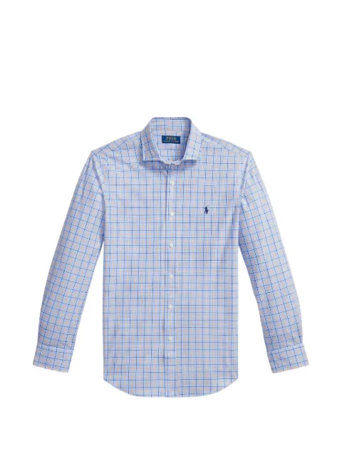 Polo Ralph Lauren check-pattern long-sleeve shirt Blue 710B16390