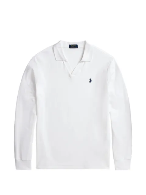 Polo Ralph Lauren logo-embroidered long-sleeve T-shirt White 710916556006