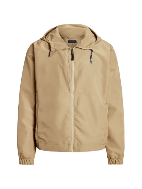 Polo Ralph Lauren hooded logo-embroidered jacket Neutrals 710920446007