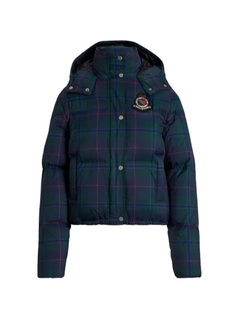 Lauren Ralph Lauren logo-patch puffer jacket Green 200955414001