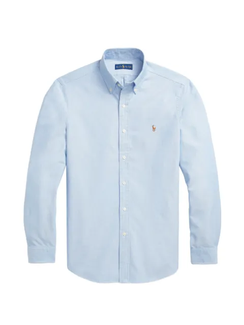 Polo Ralph Lauren logo-embroidered button-down shirt Blue 710615870002