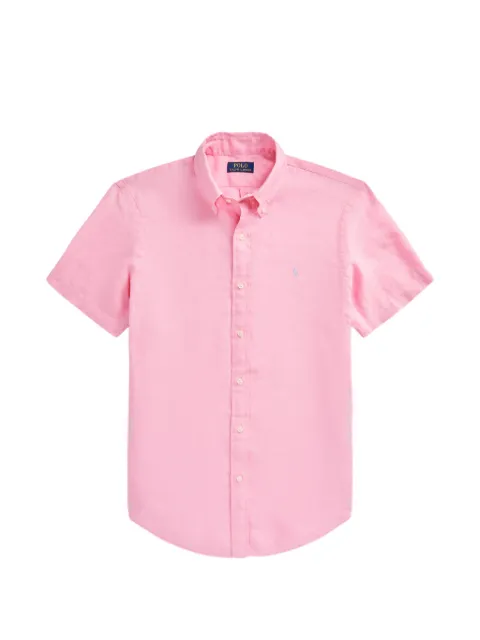 Polo Ralph Lauren button-down short-sleeved shirt Pink 710966293019