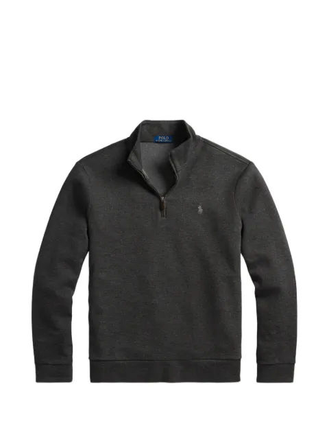 Polo Ralph Lauren quarter-zip embroidered-logo sweater Grey 710953534003