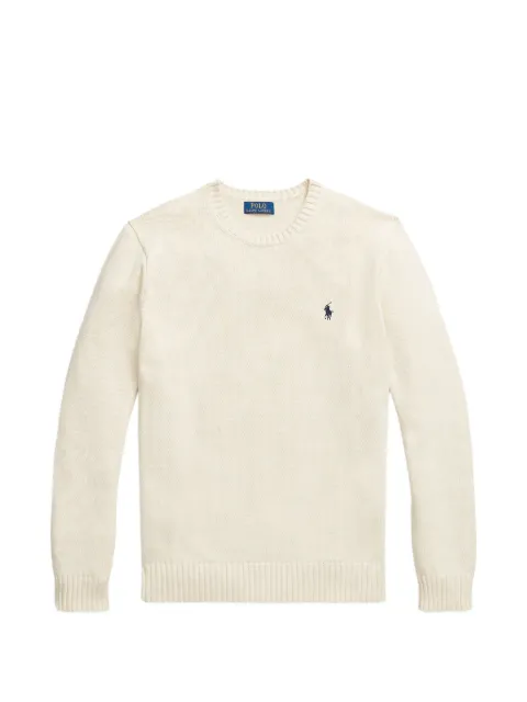 Polo Ralph Lauren embroidered-logo sweater Neutrals 710884460009