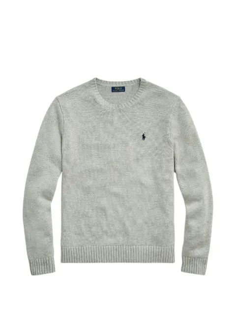 Polo Ralph Lauren logo-embroidered sweater Grey 710884460001
