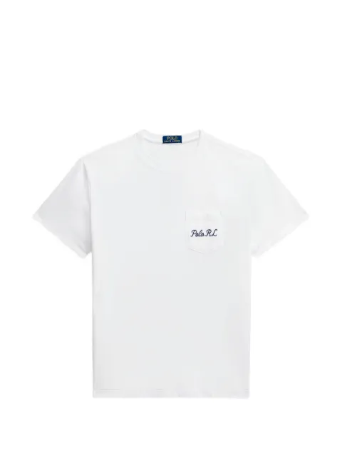 Polo Ralph Lauren Polo Bear back-print chest-pocket T-shirt White 710P00703001