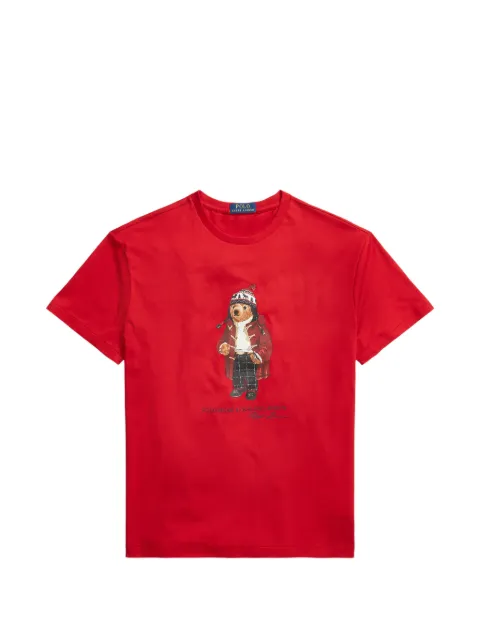 Polo Ralph Lauren bear-print T-shirt Red 710P02677001