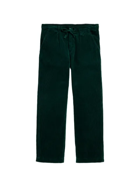 Polo Ralph Lauren pleated corduroy straight-leg trousers Green 710944489001