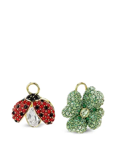 Swarovski Idyllia crystal-embellished mismatched earrings set (set of three) Gold 5742681