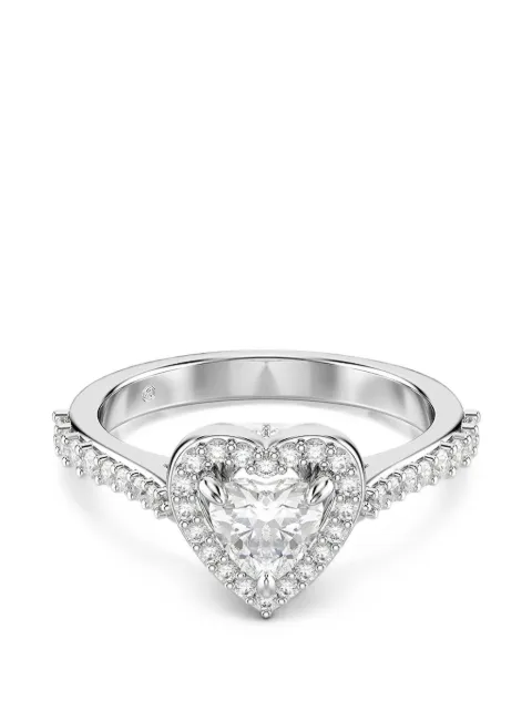 Swarovski Una Angelic heart-cut crystal-embellished ring Silver 5744049