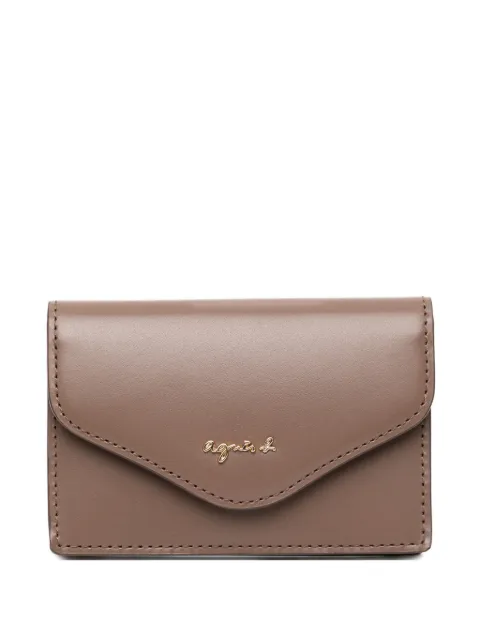 agnès b. Ava leather card case Brown P941VCZ7