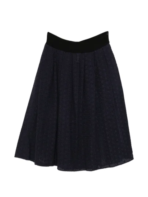agnès b. broderie-anglaise flared skirt Blue O812TW74