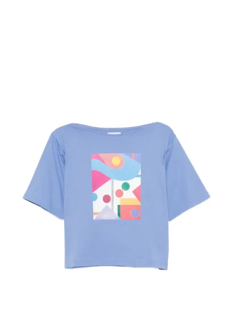 agnès b. Ocean T-shirt Blue EAU6SFO6