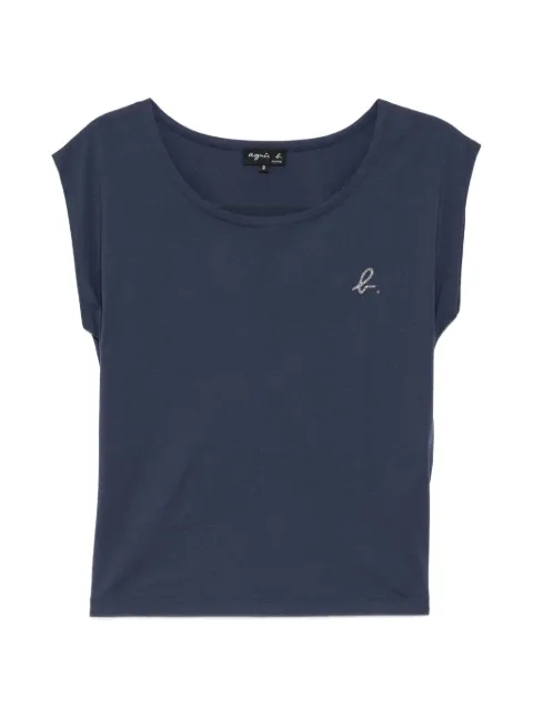 agnès b. graphic print T-shirt Blue EG52SFR2