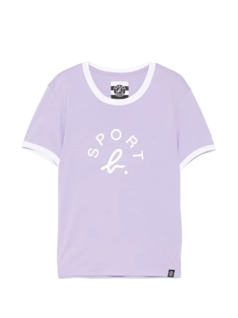 SPORT b. by agnès b. logo T-shirt Purple 1712QF5X