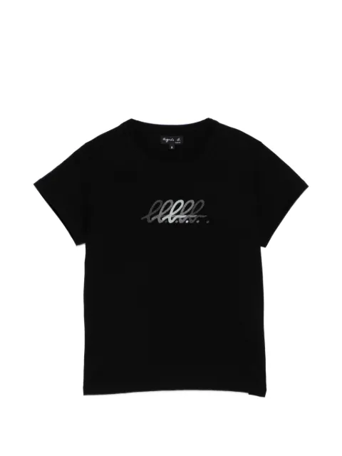 agnès b. logo-print cotton T-shirt Black 2653K403