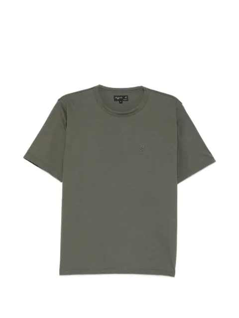 agnès b. logo-embroidered T-shirt Green EBJ1K331