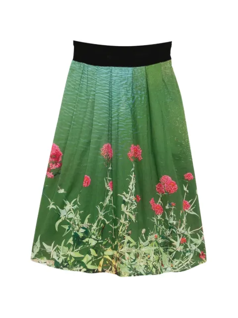 agnès b. floral-print midi skirt Green O812NZ27