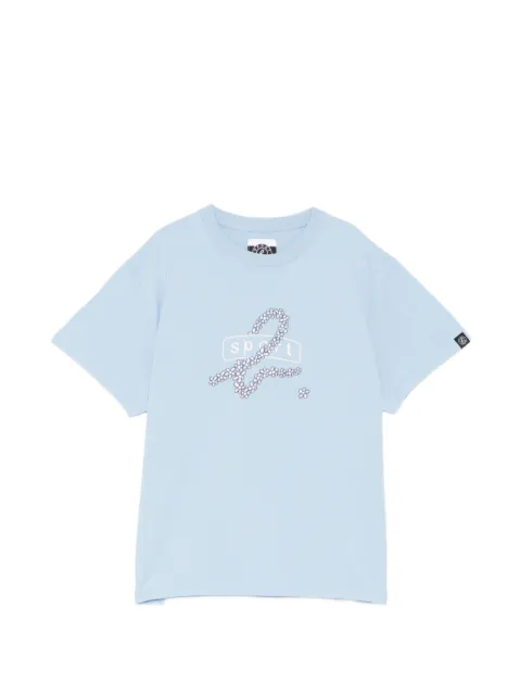 SPORT b. by agnès b. FLOWER ARCH T-shirt Blue 1698QF6I