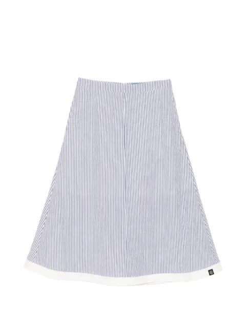 SPORT b. by agnès b. striped midi skirt Grey K314QR89