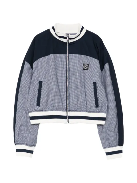 SPORT b. by agnès b. checker track jacket Blue DD10QI4P