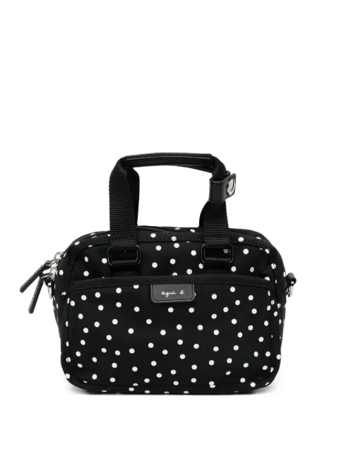 agnès b. polka-dot 2-way mini bag Black P824VNR5
