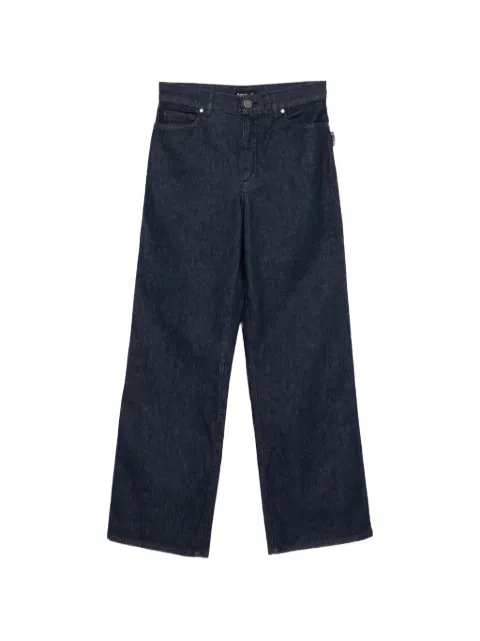 agnès b. logo-patch jeans Blue Y330UV52