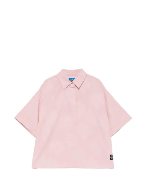 SPORT b. by agnès b. Seersucker polo shirt Pink C716QI4R
